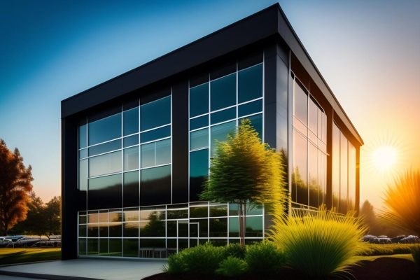 black-office-building-with-tree-front-it_1340-38966